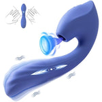 Adult Sex Toy Vibrator Dildo - 3In1 G Spot Clitoris Stimulator With 7 Thrusting + 10 Vibration + 10 Suction, Adult Nipple Clit Anal Forplay Sucker Games For Female Women Men Couples