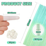 100 Pcs Gradient Light Green Pipe Cleaners, 12 Inch Chenille Stems