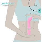 Silicone G-Spot Vibrator Pink, Rechargeable And Multi Speed With Swarovski Crystal Button, Pretty Quilted Vibrator