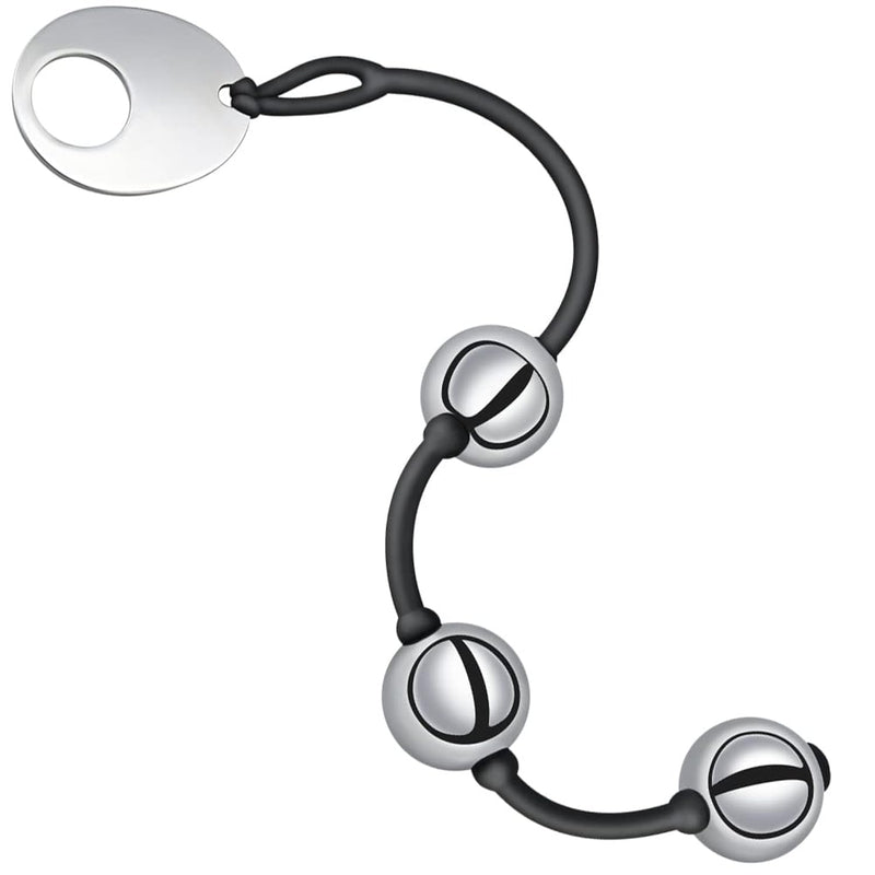 Anal Beads Anal Butt Plug With Stainless Steel Balls And Safe O Pull Ring Silicone Strap Anal Chain Anal Plug For Men Women G Spot Prostate Massager Anal Trainer Pleasure Balls Anal Sex Toy