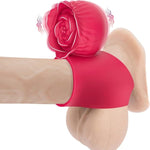 Sex Toys Vibrating Cock Ring With Rose Clitoral Stimulator, Silicone Penis Ring Vibrator With 10 Vibrations Adult Toy For Male Dildo Play Couple Sex Toy