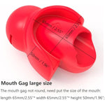 Silicone Ball Gag Fixed Tongue Adjustable Strap Mouth Ball Sex Toy For Adult Bondage Slave Role Play Sex Toy (Black)