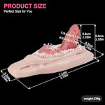 Wearable Fantasy Prostate Riding Sex Grinder With Lifelike Dildo, Soft Silicone Adult Grinding Perineum Massager Seat, Realistic Texture Multi-Purpose Stimulation Sex Dildo Toy For Women (Faak-G1122Z)