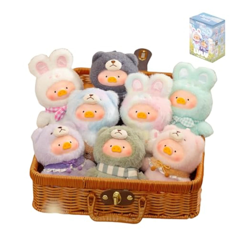 Lulu The Piggy Pig Vintage Bunny Bear Joyful Time Series Blind Box Figures 1Pc Plush Cute Collectible Toys Kawaii Birthday Gifts