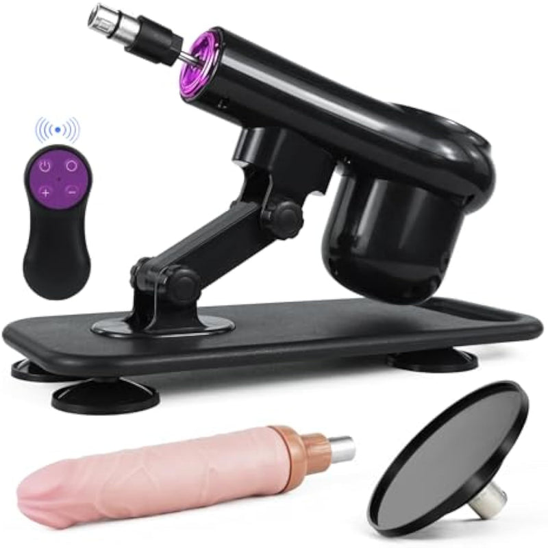 Sex Machine,Automatic Thrusting Sex Machine For Women And Men,3Xlr Connector Love Machine With Dildo And Suction Cup Attachments,Remote Control,Adjustable Dildo Machine Adult Sex Toy For Couples