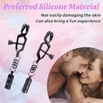 Bdsm Weightbear Metal Clit & Nipple Clamps For Couples, Adjustable Adult Toys For Bdsm/Beginner Women’S Sexual Pleasure Bondage Accessories