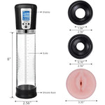 Penis Vacuum Pump With Pocket Pussy, Rechargeable Automatic High-Vacuum Penis Masturbator Enlargement Extend, Electric Penis Enlarge Air Pressure Device For Stronger Bigger Erections, Black