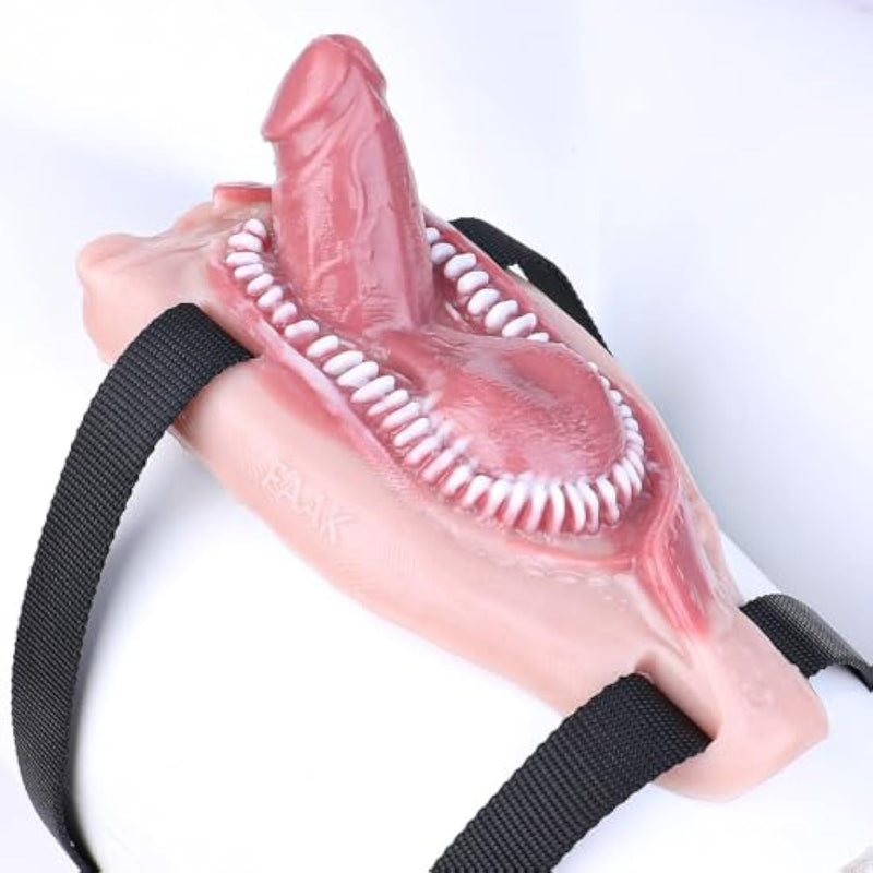 Wearable Fantasy Prostate Riding Sex Grinder With Lifelike Dildo, Soft Silicone Adult Grinding Perineum Massager Seat, Realistic Texture Multi-Purpose Stimulation Sex Dildo Toy For Women (Faak-G1122Z)