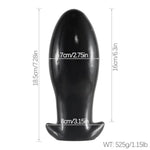 Super Big Butt Plug Trainer for Advanced Players - Waterproof Anal Stretcher with Dinosaur Egg Shape and Cork Base