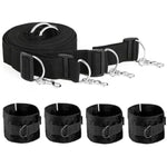 Restraints Queen Size Mattress Bed Restraints Sex Adults Bondaged Sex Leg And Hand Tie Down On Bed Sex Handcuff Bracelets For Women Fuzzy Restraint Ropes & Lanyards Adult Play Sweater