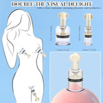 3 Pcs Set Clit Nipple Twist Suckers, Adjustable Manual Vacuum Suction Cup For Couples Play More Sensitivity, Sm Sex Toys Flirt For Women Men Extreme Love (Diameter: 2 Pcs 1.5" + 1 Pcs 0.78")