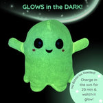 Glow In The Dark - Ghost - Microwavable & Weighted Plush Stuffed Animal - Heated Plushie For Warmth - Cute, Soft, Cozy Toy For Adults & Children (Boys, Girls, & Toddlers) By Warm Pals