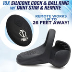 Vibrating Cock And Ball Ring Penis Massager With Remote Control Testicle Stimulator Cock Vibrator Vibes Male Masturbators 3 Speeds And 7 Patterns Vibrating Sex Toys For Men [Made In Usa]