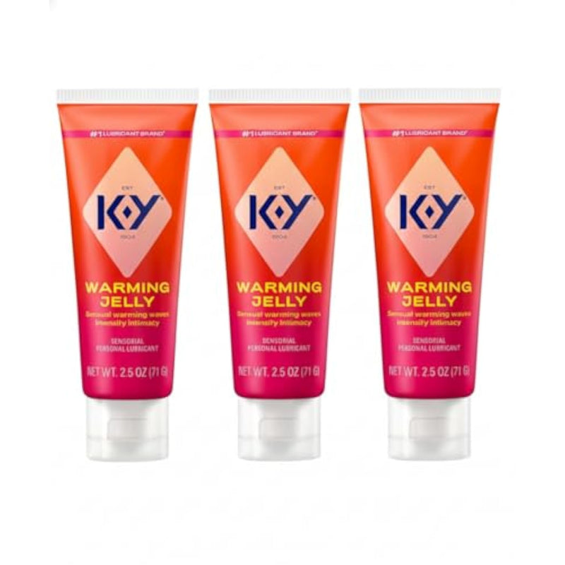 Warming Sensual Lubricant for Men, Women, and Couples - 2.5 Fl Oz (3 Pack) Glycerin Based Formula