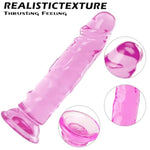 5.7 Inch Realistic Anal Dildo With Powerful Suction Cup, Small Anal Plug Dildos For Beginner, G Spot Stimulation & Anal Training, Butt Plug Toys For Women & Men, Anal Trainer Sex Games (Pink)