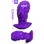 Anal Plug Monster Dildo With Safe Curved Base - Purple Silicone Octopus Butt Plug - 5.51 X 2.63 Inch Fantasy Prostate Sex Toy For Women Men Masturbation