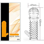 New Reusable Sleeves 666 Girth For Men Extender Enlarger Extension Enhancer Ball Stretch Sleeve Girth Best Gift-(Transparent-5Pcs)