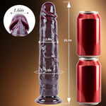 10.2" Realistic Movable Foreskin Black Dildo With Suction Cup, Liquid Silicone Realistic Long Anal Dildo Penis For Men Women, Extra Large Thick Giant G-Spot Dildos Strap On Sex Toy For Gay Couples