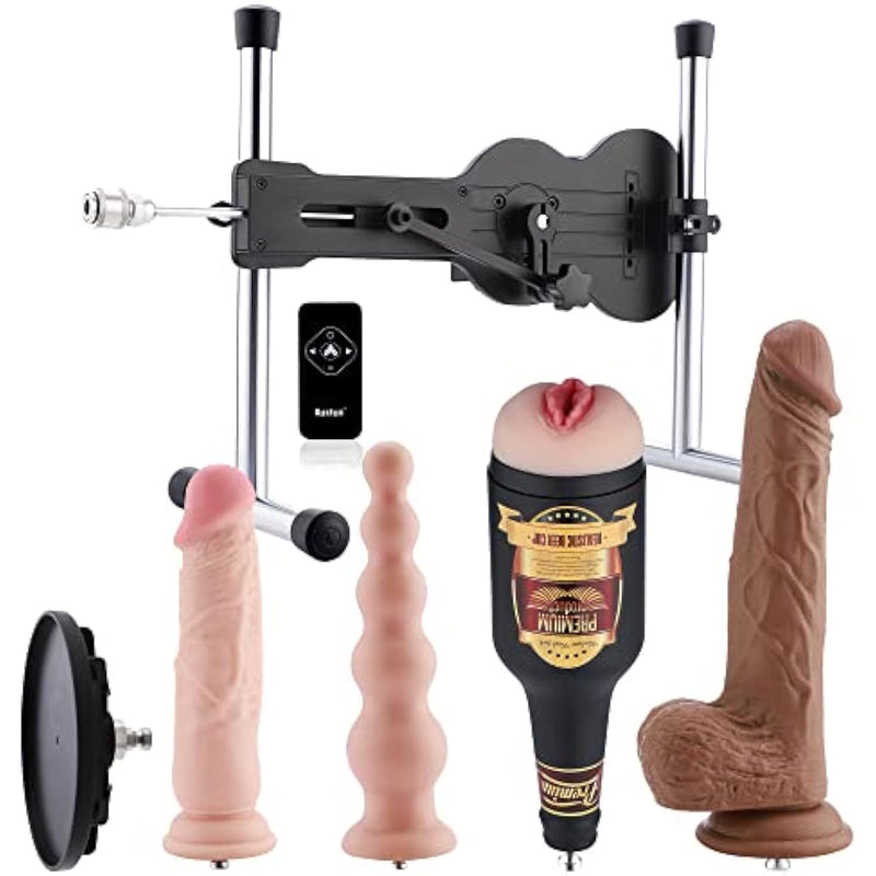Premium Sex Machine, 60 Watt Plug And Play Automatic Machine, Ezfunlok Love Machine With Remote Control For Men Women And Couples