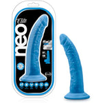 Neo Elite Adult Sex Toy 7.5" Luxury Realistic Dildo, 1.5" Thick Shaft, Silicone Sensa Feel Dual Density Ultra Silk Anal Pegging Strap On Harness Compatible Suction Cup, Hands Free Play
