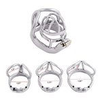 Male Chastity Device 304 Steel Stainless Comfortable Ergonomic Design Closed Ring Cock Cage Men Adult Sex Toys A540 (1.57 Inch / 40Mm)