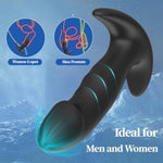 Silicone Anal Training Kit for Beginners and Advanced Users, 3Pcs Butt Plug Set with Flared Base