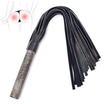 Cow Leather Sm Whip Flogger Flirting Fantasy Fetish Hand Paddle Slut Spanking Sex Play, Bdsm Toys For Couples Sex Spank Bottom Fetishism Sexual Abuse Role Play Paddle Kinky Sex Whips, Black