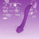 Realistic G-Spot Dildo Vibrator For Women - Powerful Vaginal Massager Clitoral Stimulator With 10 Vibrating Modes, Silicone Adult Sex Toys