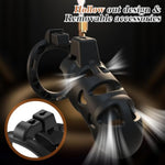 Cock Cage Male Chastity With Anal Butt Plugs, Adjustable Strap On Harness Chastity Belts Devices With 3 Sizes Rings, Penis Cage Adult Sex Toys With Bdsm Bondage Gear