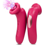 Sucking Vibrator Female Sex Toys, Women Sex Toys Suction Vibrator Nipple Toys With 3 Sucking & 10 Tongue Licking & Vibrating, Tongue Toy For Women Clitoral Sucker Rose Sex Toy, Adult Toys For Women