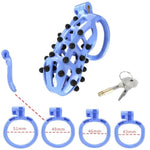 Blue Men'S Extra Large Chastity Cage - Male Chastity Device, Sm Bondage Accessory, Penis Exercise Device (For Men) - 21 (A5L)