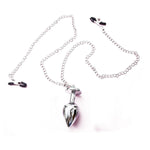 Adult Nipple Chain With Anal Plug Nipple Labia Clitoris Clamp Body Chain Toys G Spot Anal Trainer Metal Butt Plug Kit Bdsm Fetish Sex Adult Toy For Beginner Adult Women Men Couple Sm Game