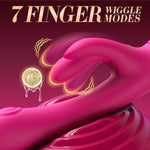 G Spot Vibrator Rabbit Sex Toy For Women - Female Bunny Vibrators Anal Thrusting Dildo With 10 Flapping & Finger Vibrating Modes Dual Vibrator Clitoral Stimulator Women'S Adult Sex Toys