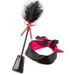 Sex Feather Tickler Sex Toy Blindfold Mask For Adult Spanking Tickler Bdsm Blindfold Bondage Satin Eye Mask 59"