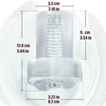 Extended Men'S Penis Pump Sleeve Masturbator Sleeve Realistic Vagina Sleeve Replacement Seal Cap 2.5 Inch Cylindrical Large Penis Pump Sleeve Male Enhancement For Stronger And Larger Erections (Clear)