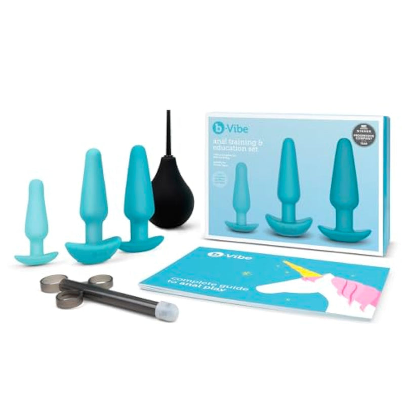 7-Piece Silicone Anal Training Kit for Adults - Blue