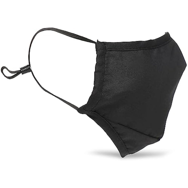 Under Cover Ball Gag Face Mask For Men Women & Bdsm Couples. Breathable Cotton Face Mask With Hidden Rubber Ball Gag. Machine Washable - Black