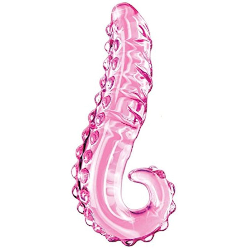 Crystal Glass Pleasure Wand Dildo Penis - Store - Glass Massager (Pink)