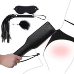 Feather Tickler Role Play Leather Whip Suit Adult Game Spanking Paddle Blindfold Restraints Sensual Adult Toy Set For Foreplay Bdsm Bondage Kit For Couples