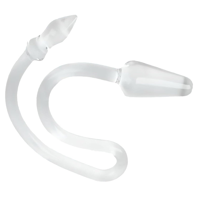 34Inch Extra Long Anal Plug Sex Toy - Soft Flexible Double Heads Butt Plug - Long Double Ended Dildo For Prostate Massage And G-Spot Stimulation For Both Men And Women (Clear)