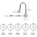 Glans Ring Adult Men Masturbation With 8Mm Insert Urethral Balls Male Pleasures Sex Toy (1.18 Inch)