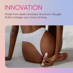 Bougie Bullet Vibrator For Women - Luxe Anodized Aluminum Adult Toy For Temperature Play With 20 Powerful Modes & Usb Magnetic Charging Case - Whisper Quiet & Waterproof Sex Toys (Rose Gold)