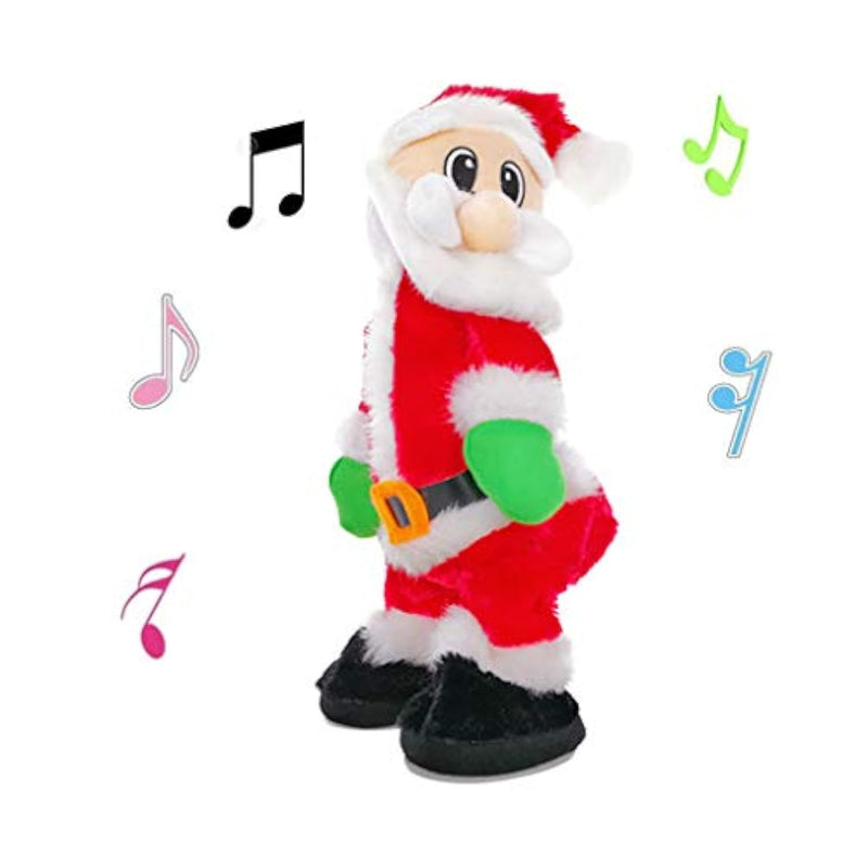 Twerking Santa Electric Toy,Christmas Musical Doll Dancing And Singing Xmas Plush Wiggle Hip Santa Claus Electric Toy Funny Gift(English Song)