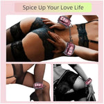 Bdsm Bondage Handcuffs Restraints Kit Pu Leather Edged Cuffs Sex Toy Adjustable Fetish Sm Games For Adults Couples