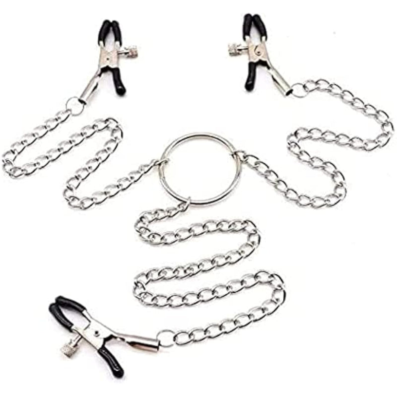 Adjustable Metal Nipple Clamps Entertainment Clip For Women 73R36 Non-Piercing Nipplerings Clip On Nipple Rings Decorative Clip For Clothing Accessories-Rj3