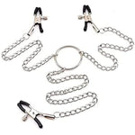 Adjustable Metal Nipple Clamps Entertainment Clip For Women Rj666 Non-Piercing Nipplerings Clip On Nipple Rings Decorative Clip For Clothing Accessories (Black/Hr33)