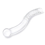 Glas 11-Inch Double-Ended Glass Pelvic Wand - Transparent - Smooth And Hypoallergenic - Heat Or Cool For Sensory Play
