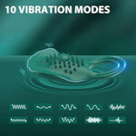 Vibrating Cock Ring Mens Sex Toys With Clitoral Stimulator, Penis Ring Cockring Prostate Vibrator Male Couples Sex Toy With 10 Vibration Mode, App Remote Control Penis Vibrator Adult Sex Toys & Games