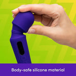 Power Play 6.5 inch Mini Wand Vibrator for Women, Purple