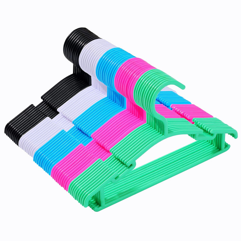 Baby Clothes Hangers, Plastic, Multicolor, 50 Pack, Suitable For Toddlers, Infan